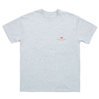 Vintage Flag Tee Shirt in Light Gray by Southern Marsh - Country Club Prep