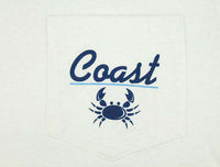 Vintage Logo Tee in White by Coast - Country Club Prep