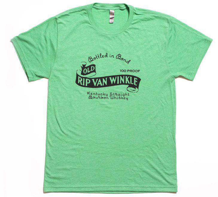 Vintage Old Rip Van Winkle Tee in Green by Pappy Van Winkle - Country Club Prep