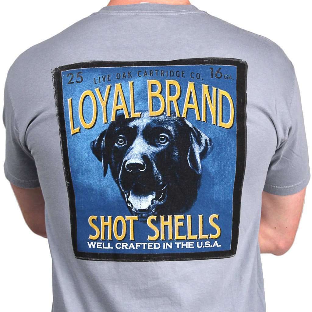 Vintage Shell Lab Short Sleeve Pocket Tee in Granite by Live Oak - Country Club Prep