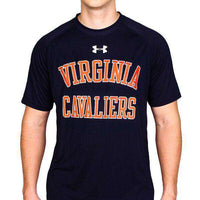 Virginia Cavaliers Performance Tee Shirt in Navy by Under Armour - Country Club Prep