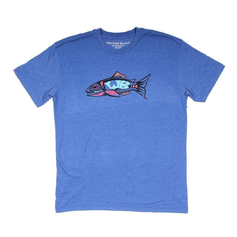 Wake n Bait Tee in Royal by Waters Bluff - Country Club Prep