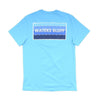 Wave Logo Tee in Lagoon Blue by Waters Bluff - Country Club Prep