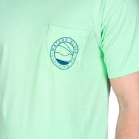 Wave Tee Shirt in Island Reef Green by Waters Bluff - Country Club Prep
