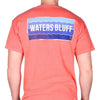 Wave Tee Shirt in Watermelon Red by Waters Bluff - Country Club Prep