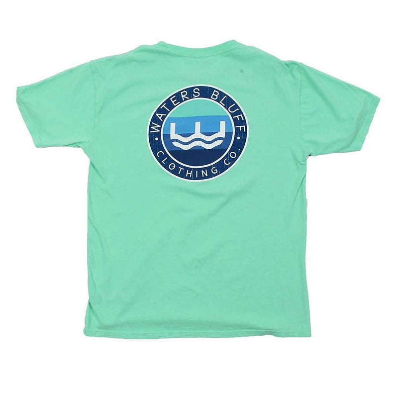 Wavy Tee Shirt in Island Reef by Waters Bluff - Country Club Prep