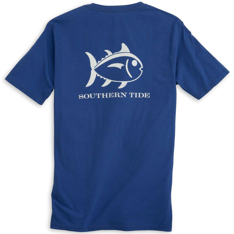 Weathered Skipjack Tee Shirt in Blue Cove by Southern Tide - Country Club Prep
