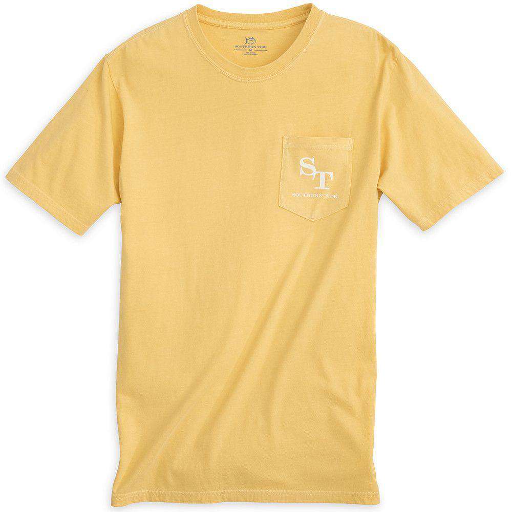 Weathered Skipjack Tee Shirt in Sun Glow by Southern Tide - Country Club Prep