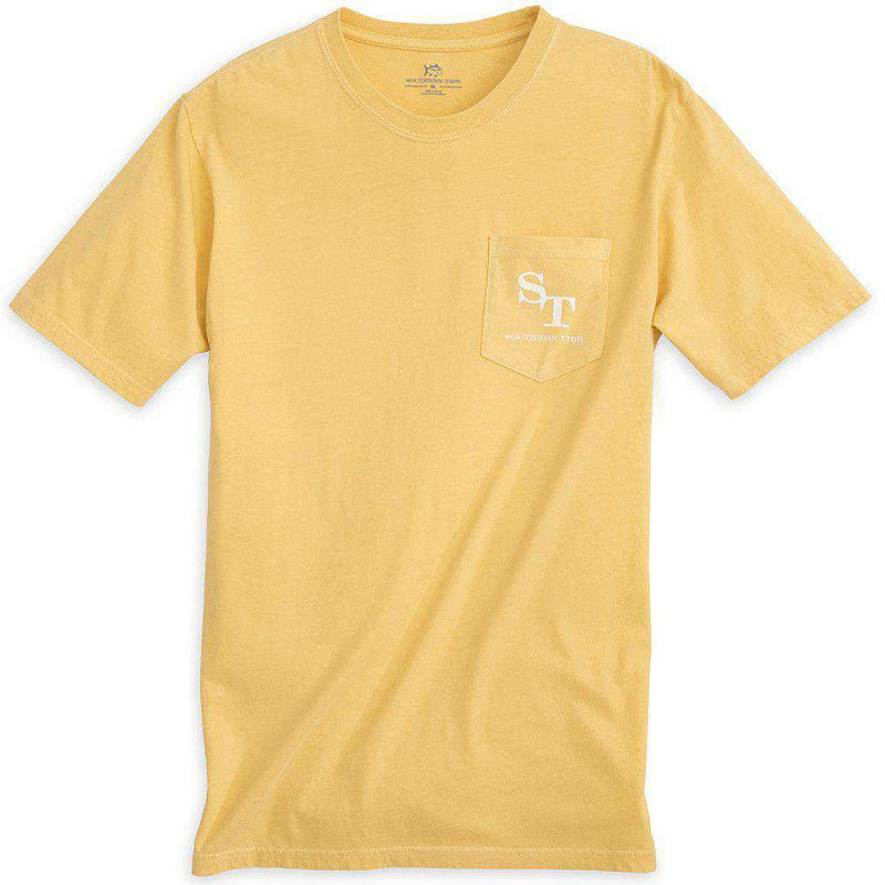 Weathered Skipjack Tee Shirt in Sun Glow by Southern Tide - Country Club Prep