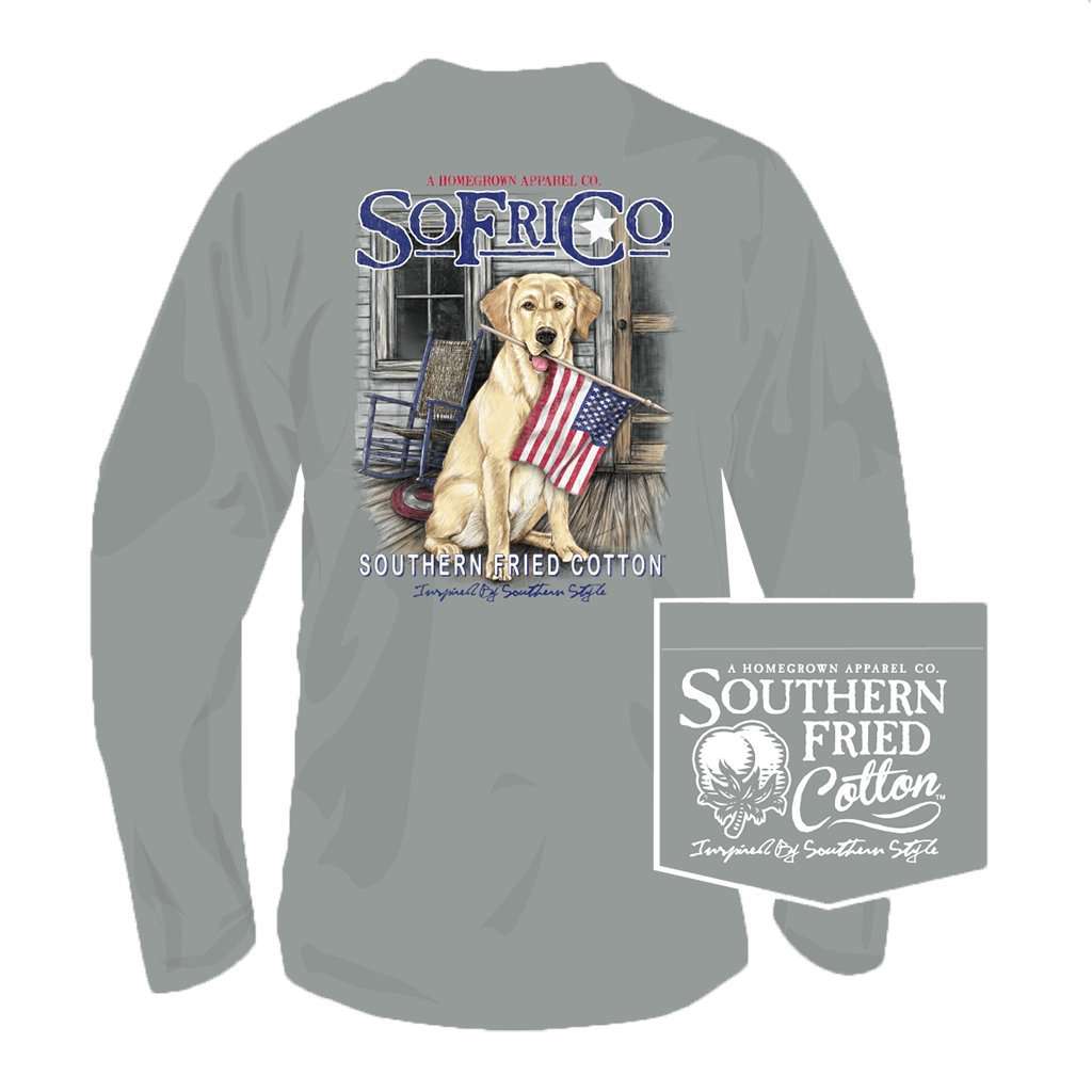 Welcome Home Long Sleeve Tee in Chicken Wire by Southern Fried Cotton - Country Club Prep