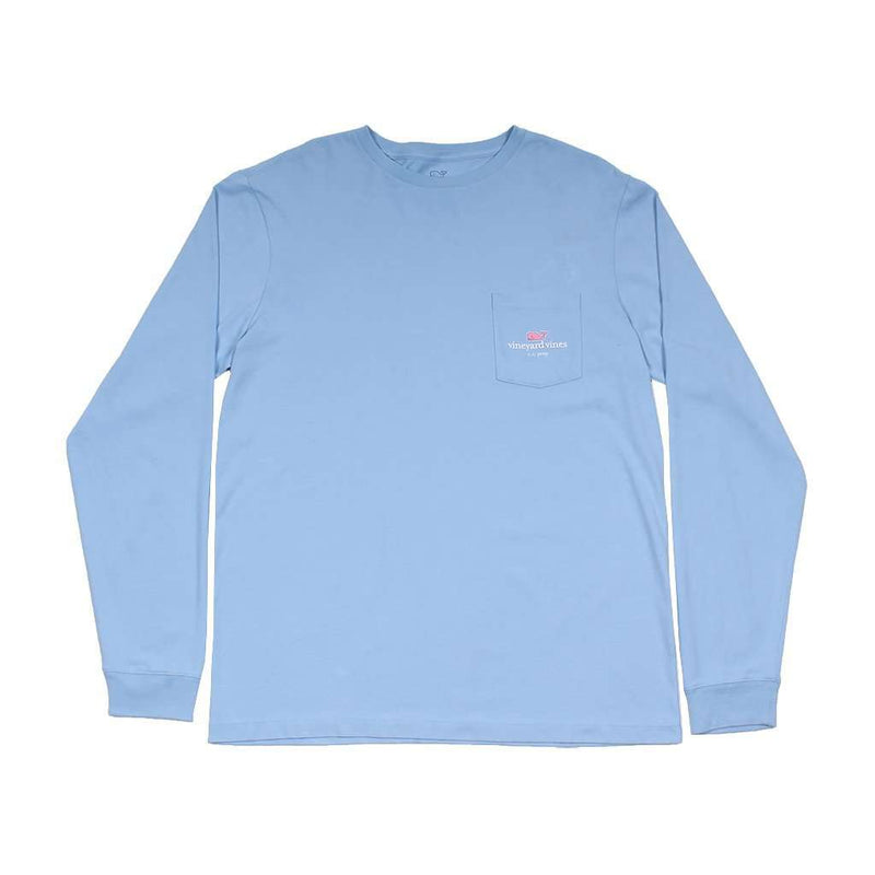 Whale Line C.C. Prep Long Sleeve Tee in Jake Blue by Vineyard Vines - Country Club Prep