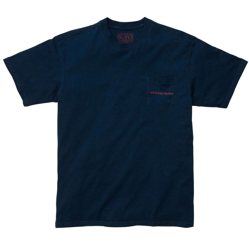 Southern Proper Wham Bam Tee in Navy – Country Club Prep