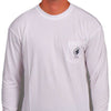 What A Gentleman Would Wear Long Sleeve Tee in White by Southern Proper - Country Club Prep