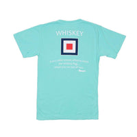 Whiskey Flag Tee in Chalky Mint by Country Club Prep - Country Club Prep