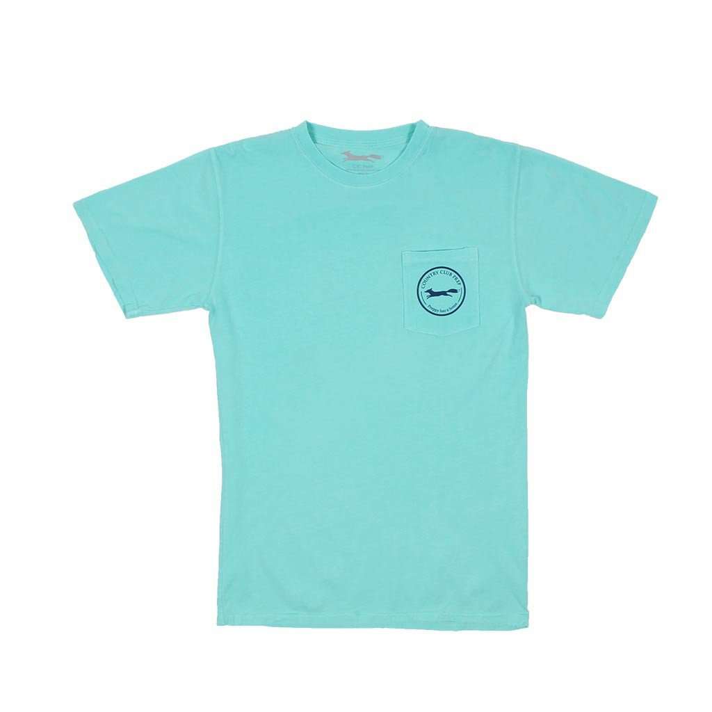 Whiskey Flag Tee in Chalky Mint by Country Club Prep - Country Club Prep