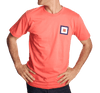 Whiskey Flag Tee Shirt in Coral by Anchored Style - Country Club Prep