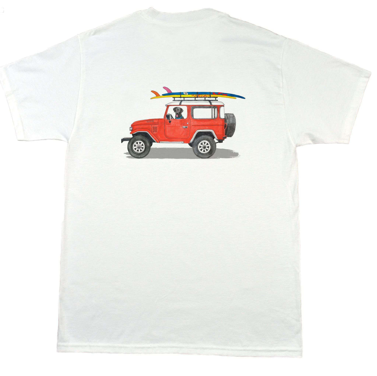 Wicked Landcruiser Tee in White by Chatham Ivy - Country Club Prep