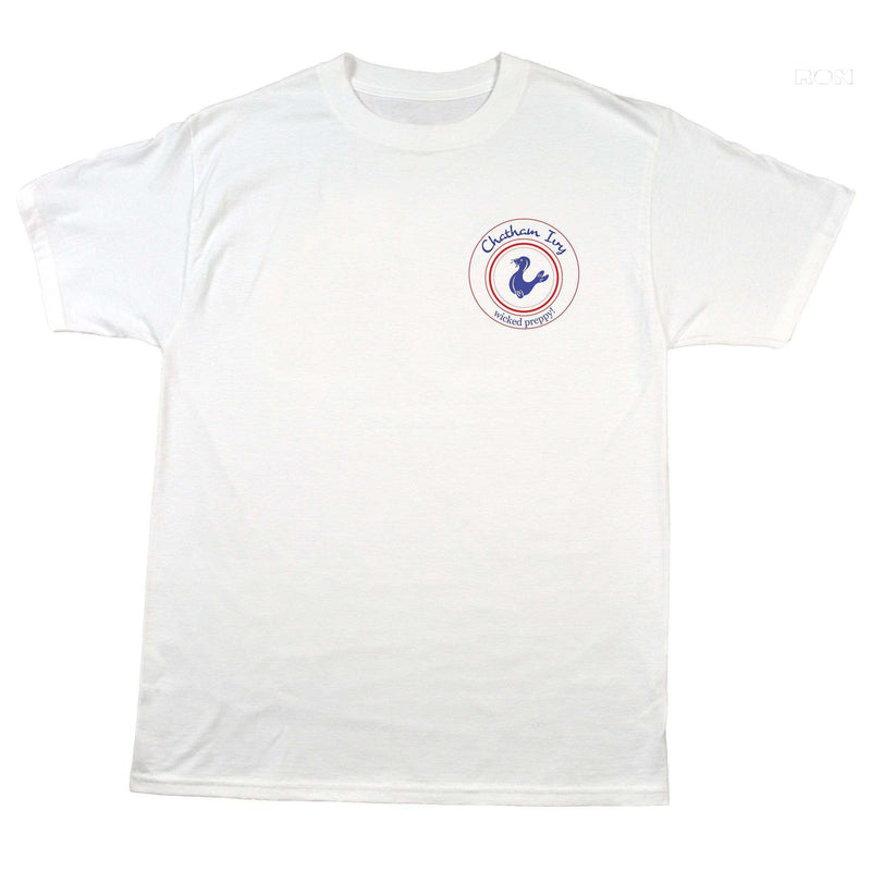 Wicked Woody Wagon Tee in White by Chatham Ivy - Country Club Prep