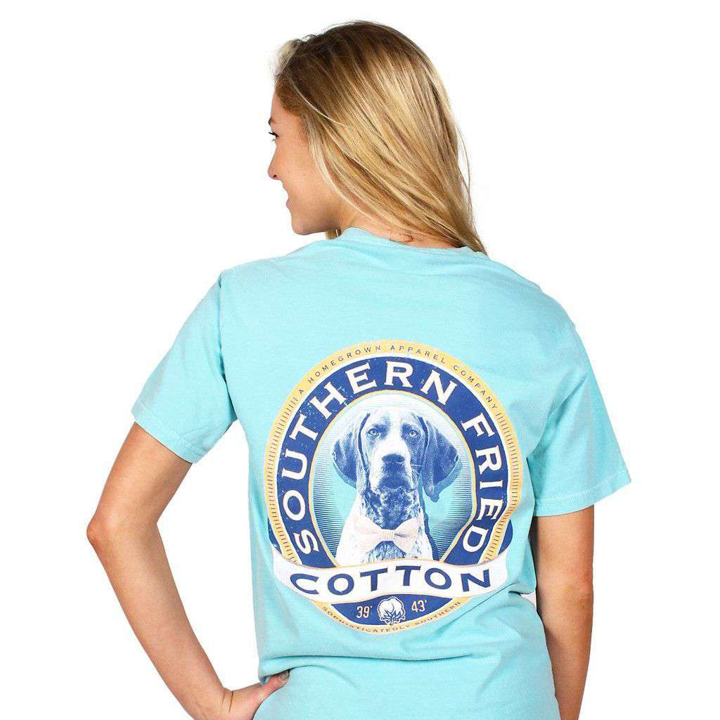 Winston II Short Sleeve Tee Shirt in Chalky Mint by Southern Fried Cotton - Country Club Prep