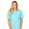 Winston II Short Sleeve Tee Shirt in Chalky Mint by Southern Fried Cotton - Country Club Prep