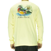 Wood Decoy Long Sleeve Tee in Yellow by Southern Point Co. - Country Club Prep