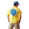 Wood Grain Tee Shirt in Butter Yellow by Waters Bluff - Country Club Prep