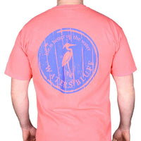 Wood Grain Tee Shirt in Crunchberry Red by Waters Bluff - Country Club Prep
