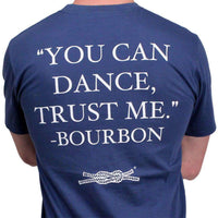 "You Can Dance" Pocket Tee in Navy by Knot Clothing & Belt Co. - Country Club Prep