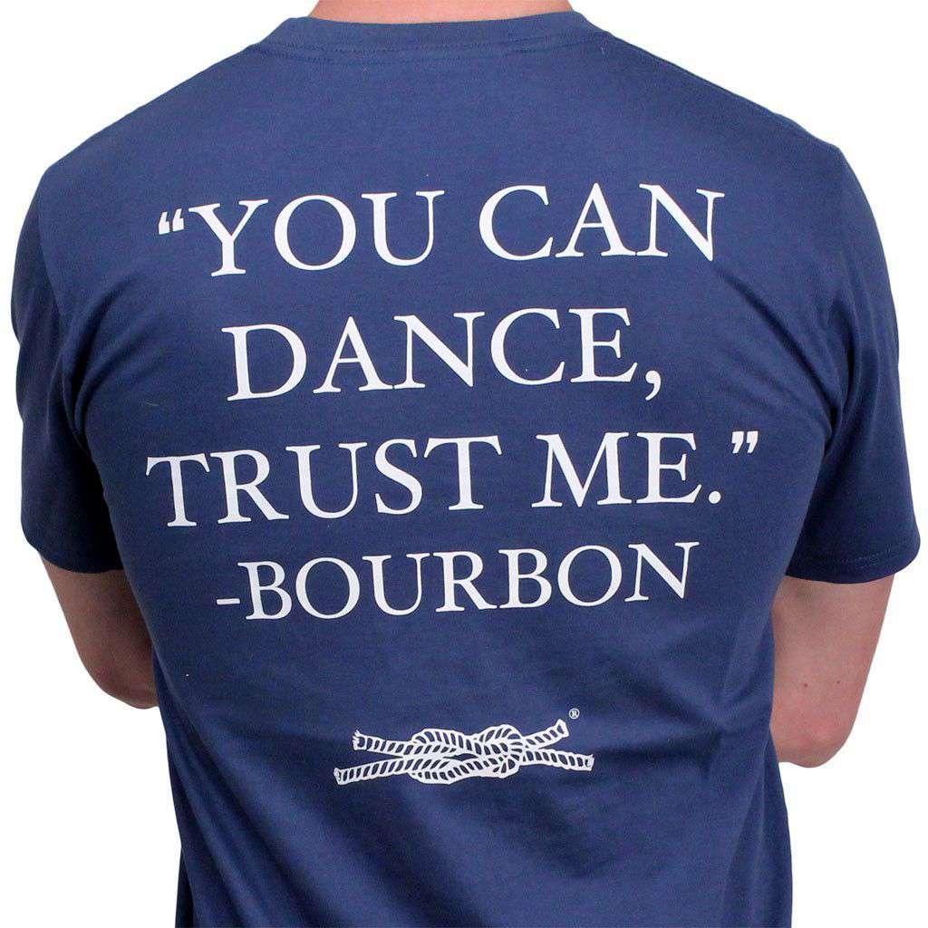 "You Can Dance" Pocket Tee in Navy by Knot Clothing & Belt Co. - Country Club Prep