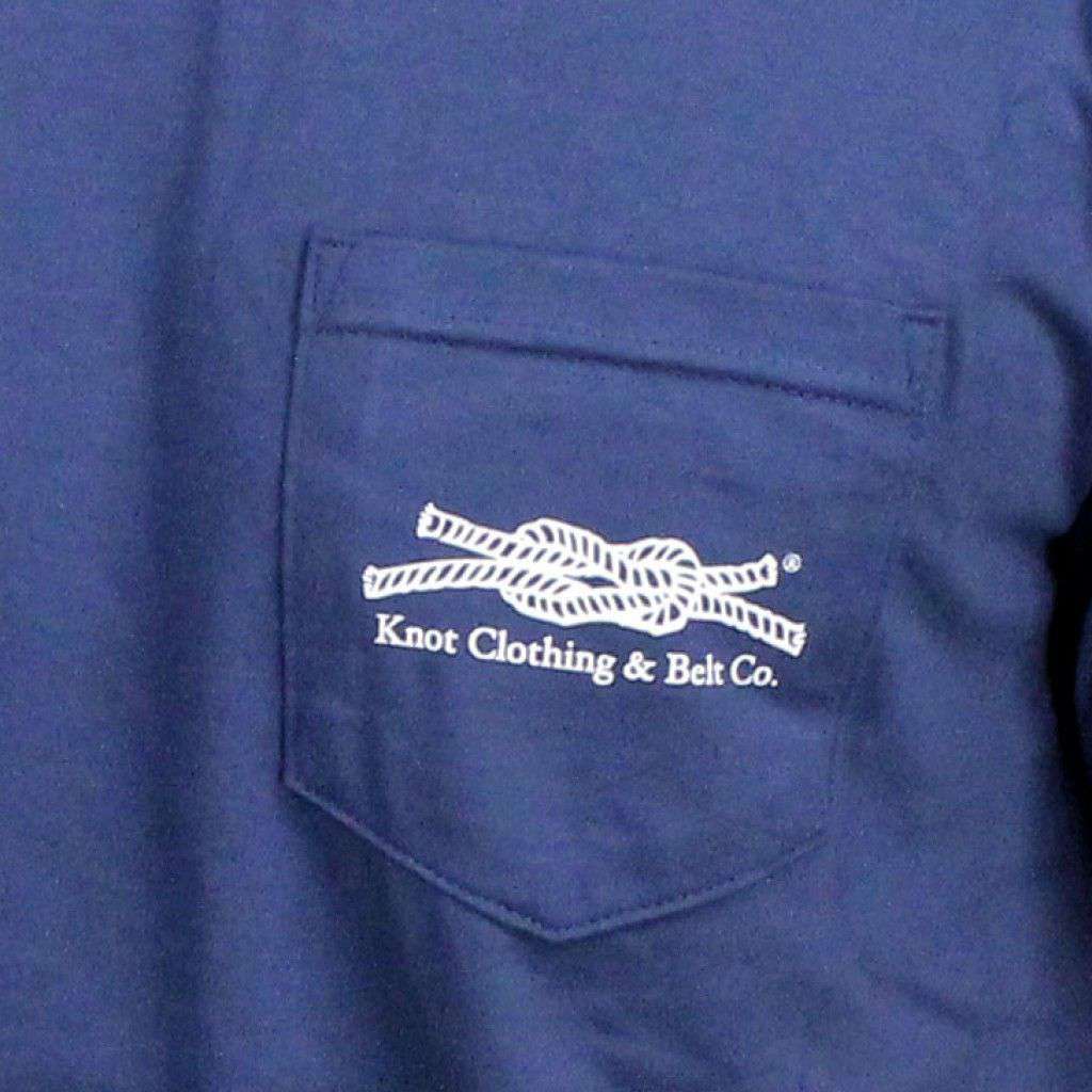 "You Can Dance" Pocket Tee in Navy by Knot Clothing & Belt Co. - Country Club Prep