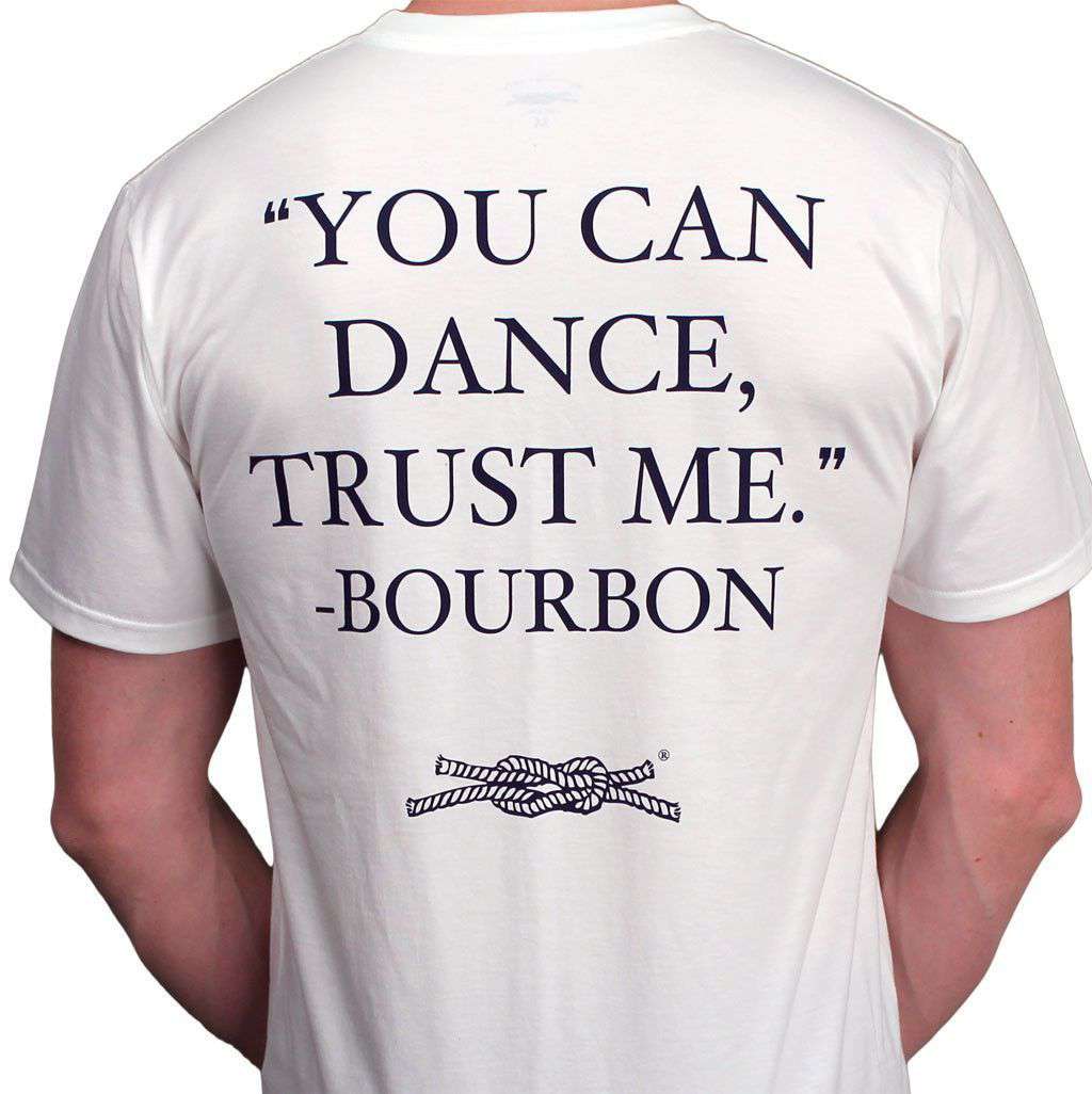 "You Can Dance" Pocket Tee in White by Knot Clothing & Belt Co. - Country Club Prep