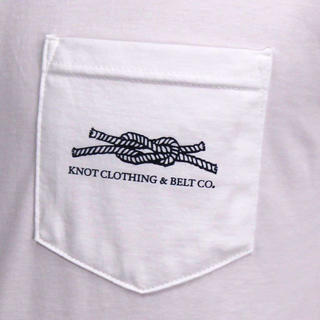 "You Can Dance" Pocket Tee in White by Knot Clothing & Belt Co. - Country Club Prep