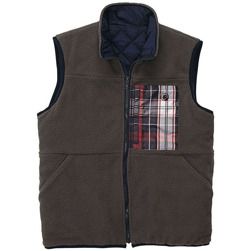 All Prep Reversible Vest in Grey by Southern Proper - Country Club Prep