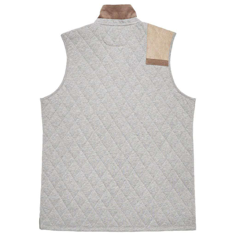 Carlyle Sporting Vest in Heathered Washed Grey by Southern Marsh - Country Club Prep