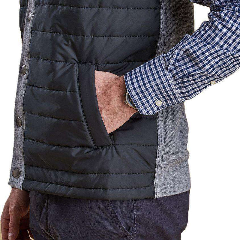 Essential Gilet in Charcoal by Barbour - Country Club Prep