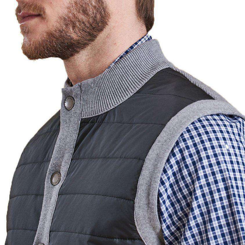 Essential Gilet in Charcoal by Barbour - Country Club Prep