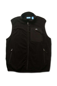 Fleece Vest in Black by Coast - Country Club Prep
