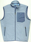 Fleece Vest in Blue Steel by Coast - Country Club Prep