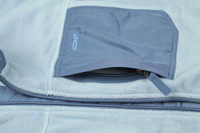 Fleece Vest in Blue Steel by Coast - Country Club Prep