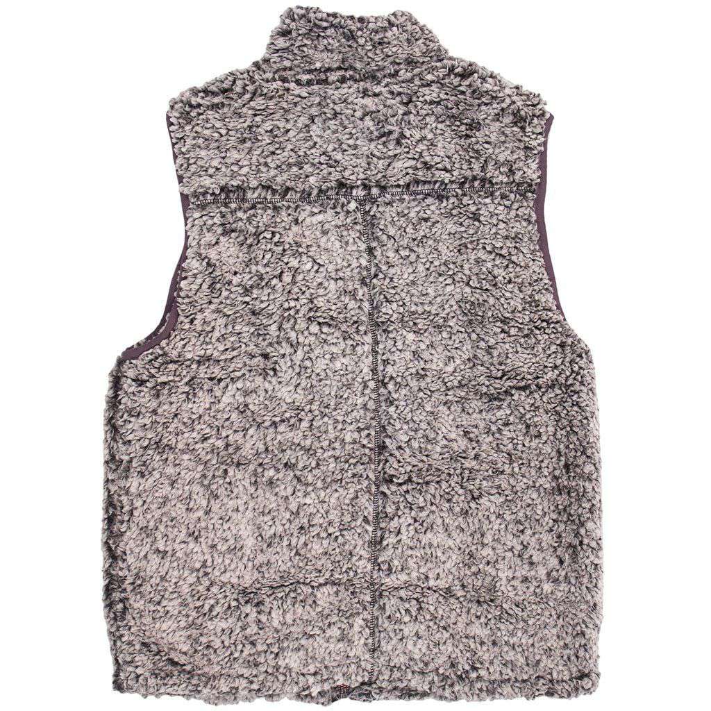 Frosty Tipped Double Up Vest in Charcoal by True Grit - Country Club Prep