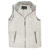 Frosty Tipped Double Up Vest in Putty by True Grit - Country Club Prep