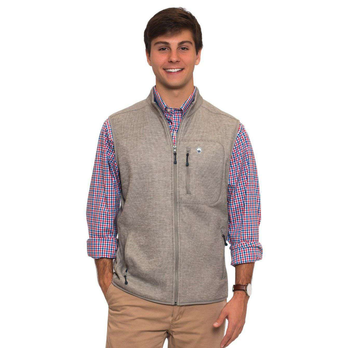 Keeler Vest in Heather Grey by The Southern Shirt Co. - Country Club Prep