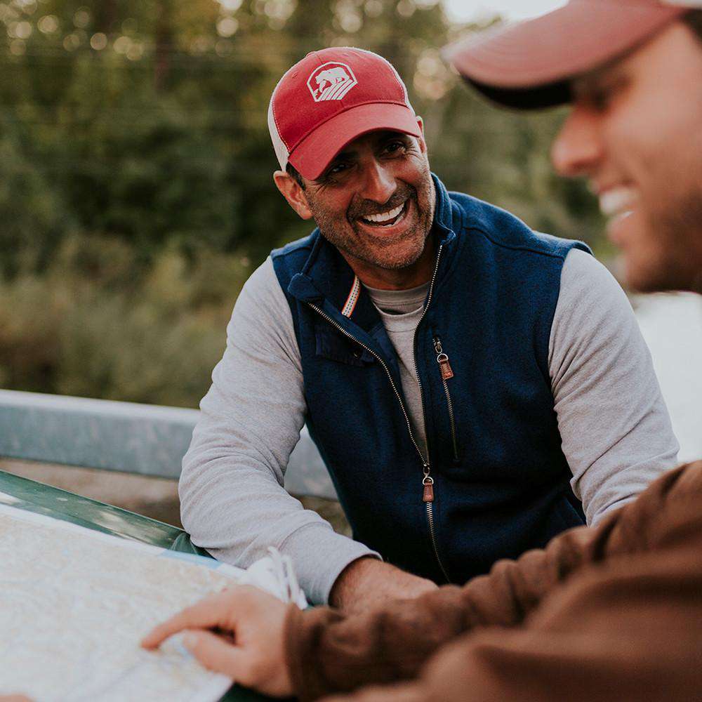 Lincoln Fleece Vest in Navy by The Normal Brand - Country Club Prep