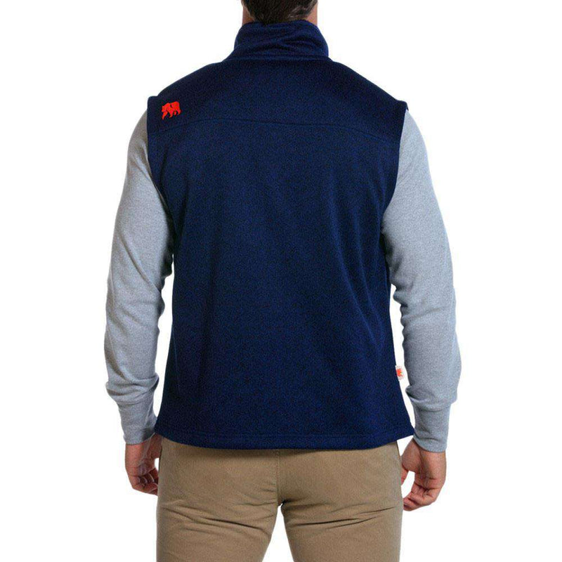 Lincoln Fleece Vest in Navy by The Normal Brand - Country Club Prep