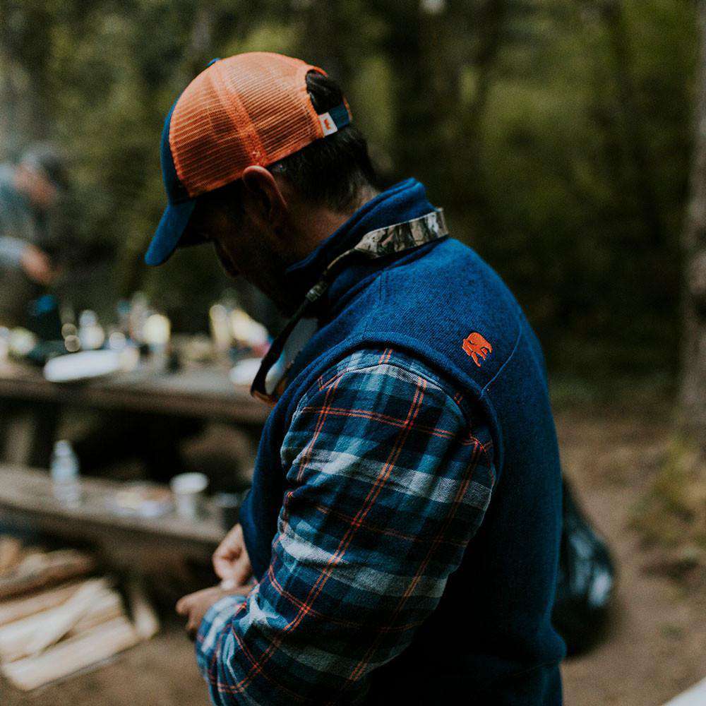 Lincoln Fleece Vest in Navy by The Normal Brand - Country Club Prep