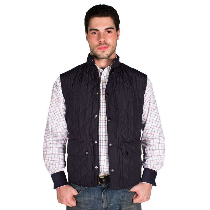 Lowerdale Quilted Gilet in Navy by Barbour - Country Club Prep