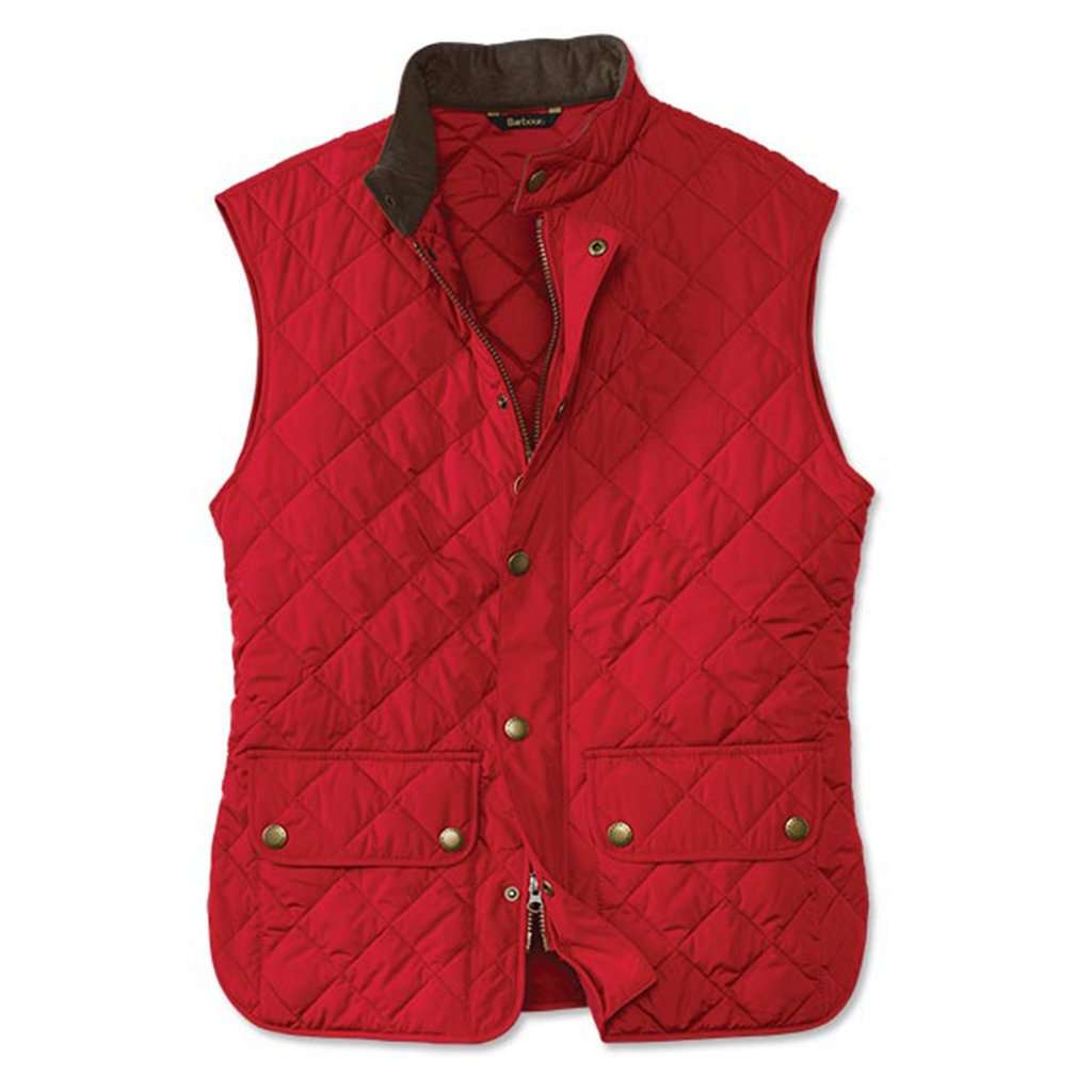 Lowerdale Quilted Gilet in Red by Barbour - Country Club Prep