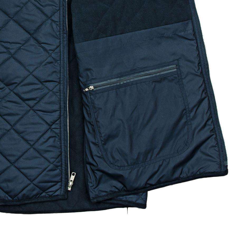 Marshall Quilted Vest in Navy by Southern Marsh - Country Club Prep
