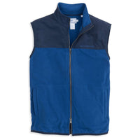 Navigational Fleece Vest in Blue Lake by Southern Tide - Country Club Prep