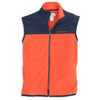 Navigational Fleece Vest in Orange Sky by Southern Tide - Country Club Prep